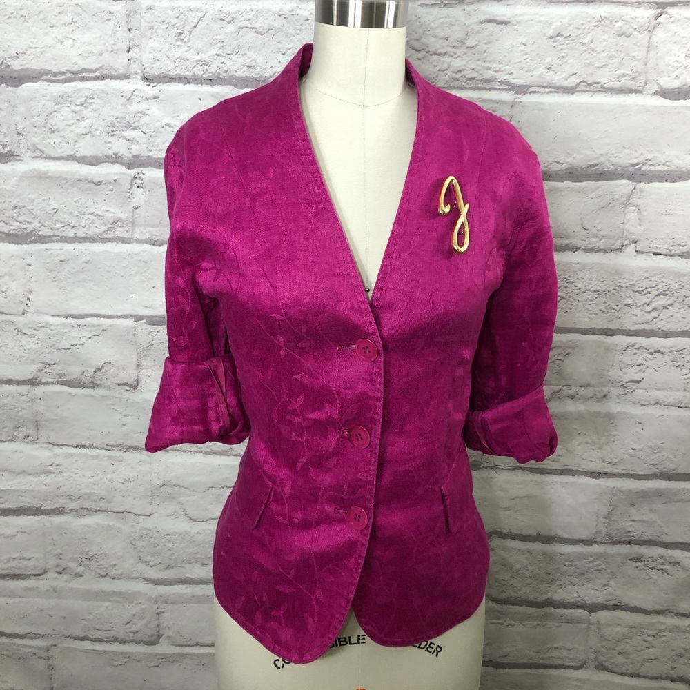 Vintage Pink Embedded Blazer